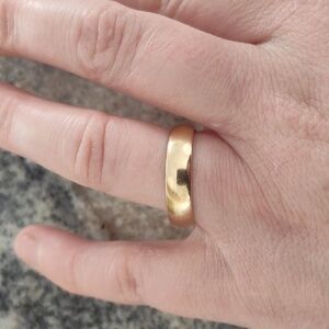 14k gold wedding band ring